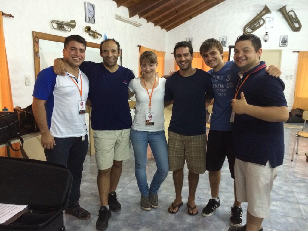 This afternoon I had the pleasure to coach these guys!
#brassfestival  #brassquintet #ivb2015 #mendozabrass