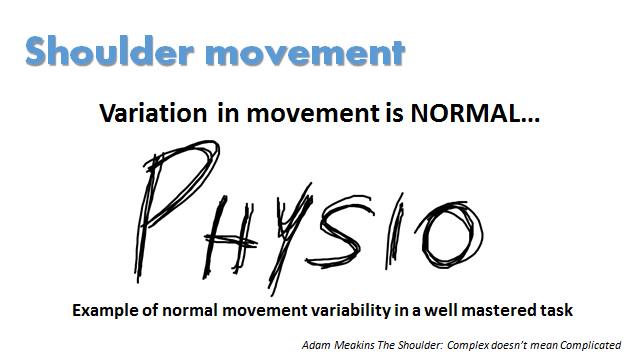 AdamMeakins's tweet photo. Variation in movement is NORMAL. Variation in movement is GOOD, within reason! #ShoulderCourse http://t.co/vHcGRMtNW5 http://t.co/xwdqwyQ5b7