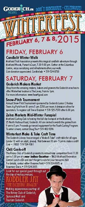 Winterfest activities this weekend in #Goderich