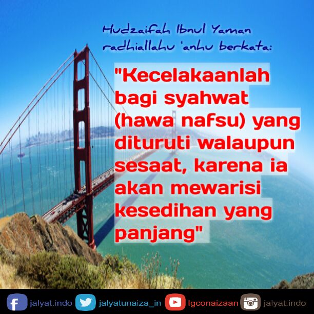 KataBijakIslami's tweet photo. Celakalah jika hawa nafsu diperturutkan. http://t.co/YkfgatjsA8