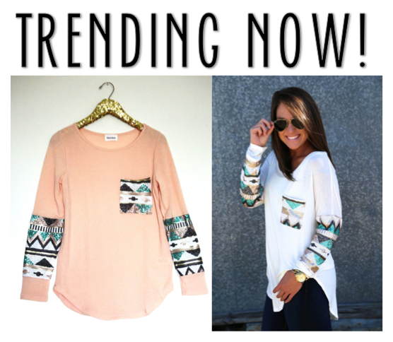 NEW ARRIVAL TRENDING NOW! Aztec Sweater $42 sizes S-L available now at shopwhitebuffalo.com #shopwbb #pinterestinsp