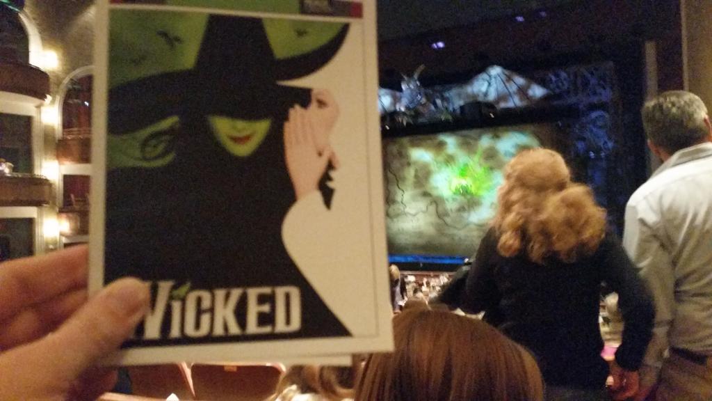 Got yelled at for taking this but its almost showtime @WICKED_Musical #playbill #WICKEDswag #yeahTHATgreenville