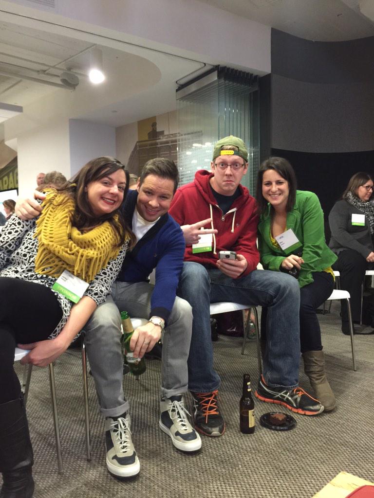 Abbykins's tweet photo. @OLSONagency Broadcast Represents! #mnadbowl http://t.co/nK3BG4GReS