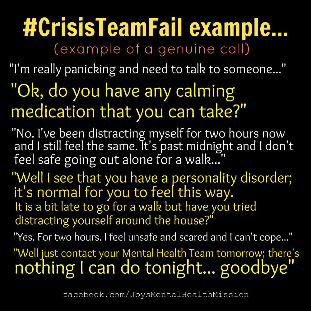 MentalHealthMis's tweet photo. #bpd #bpdproblems #bpdchat #breakthestigma #PLEASERT #crisisteam #crisisteamfail #NHSfail #BorderlinePersonality #RT http://t.co/SK4paw8KOw
