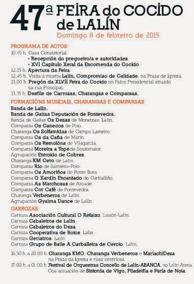 XLVII Feira do Cocido en Lalín (Pontevedra).El 8 de febrero del 2015. 
gastroculturaviajera.com/2015/02/xlvii-…