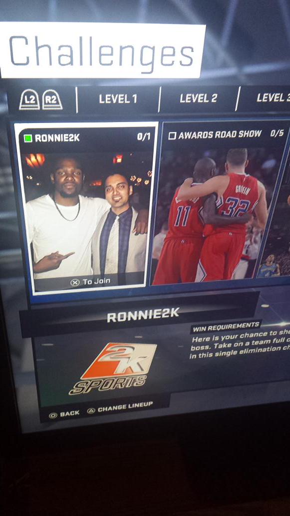 schneidz24's tweet photo. @Ronnie2K Finally beat that challenge, was a grinder! http://t.co/XljVA4WQMY