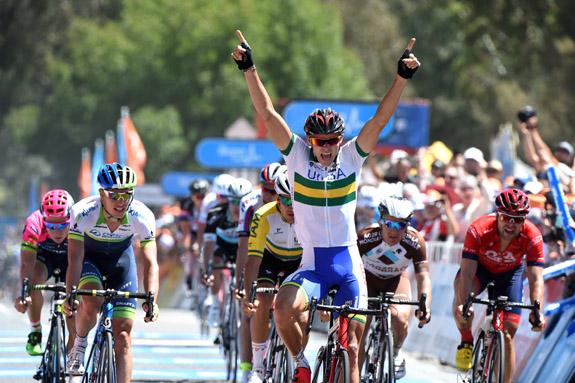 Steele Von Hoff wins stage 4 of the TDU..!