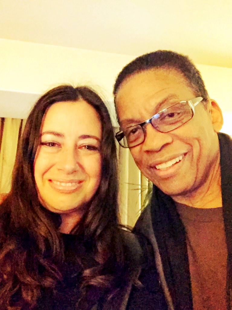 RachelZmusic's tweet photo. @herbiehancock @OmarHakimdrums @Roland_US Great hang at the secret synth demo! Always inspiring to see you Herbie! http://t.co/P01oQzqvAe