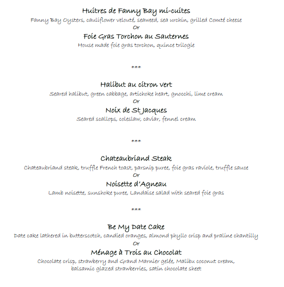 bisoubistro's tweet photo. We’ll be celebrating Valentine’s Day from 2/12-2/15 with this special menu. Call for reservations: (415) 556-6200 http://t.co/8pohX1E5go