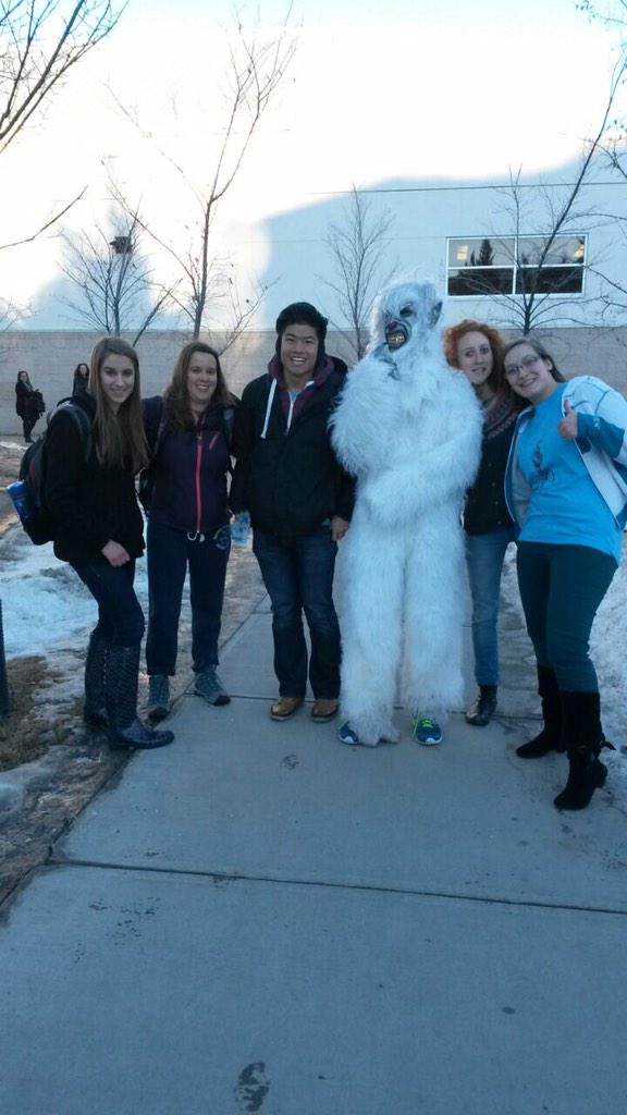 olafuofc's tweet photo. Another successful hunt! @FrostbiteUofC #yetihunters #Frostbite2015 #dontfeartheyeti http://t.co/CA5JNfA98K