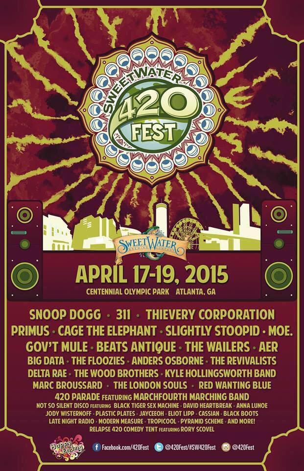 bestivals's tweet photo. .@420fest feat. @SlightlyStoopid @moeperiod @govtmuleband @BeatsAntique + more. #SW420fest #musicfestivals #bestivals http://t.co/EsTlDwCfF2