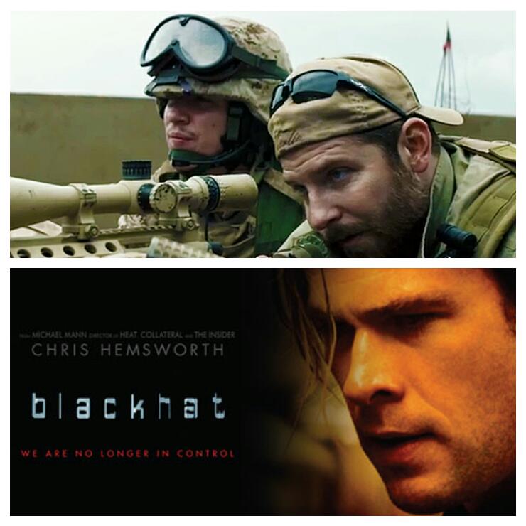 Szymj's tweet photo. Watched american sniper and black hat recently. AS was pretty heavy on the killing. BH was kinda cheesy. http://t.co/0IFSMSNUAT