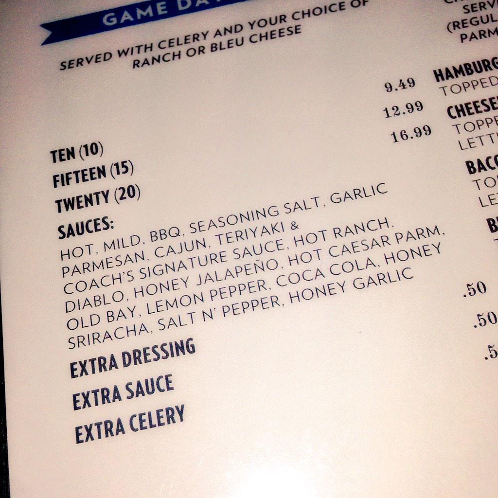 Coachs_412's tweet photo. New Wing Flavors! http://t.co/CCtlYkbvAm