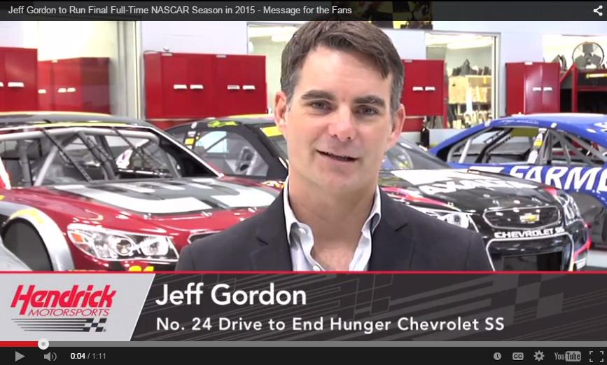 VIDEO: "This is a message to all the Jeff Gordon #24 fans..." -&gt; jeffgordon.com/jeff-gordon-to…. #NASCAR #Team24