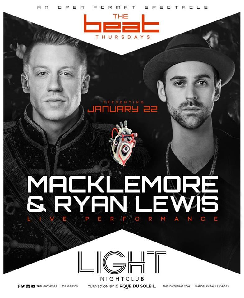 mox702's tweet photo. Going down tonight!!! Macklemore @RyanLewis @TheLightVegas #TheBeatInVegas http://t.co/1rOYkppigE