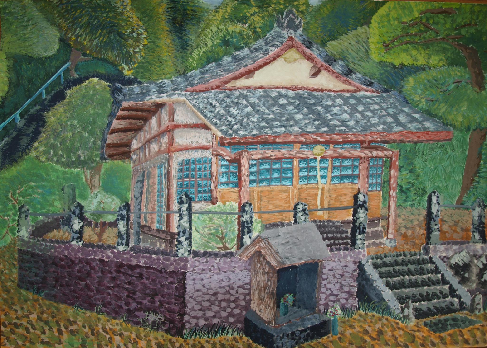 みやざきの景観づくり 宮崎市景観課 第５回宮崎市風景絵画コンクール 受賞作品紹介 中学生部門 銀賞 古城町にある伊満福寺 Http T Co Apmgkx9z8y Twitter