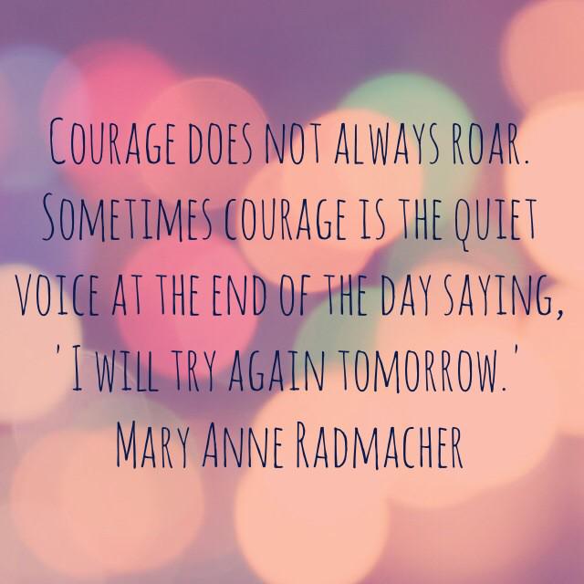 Leaveitin2014's tweet photo. courage does not alway roar http://t.co/1FMnADKyIh