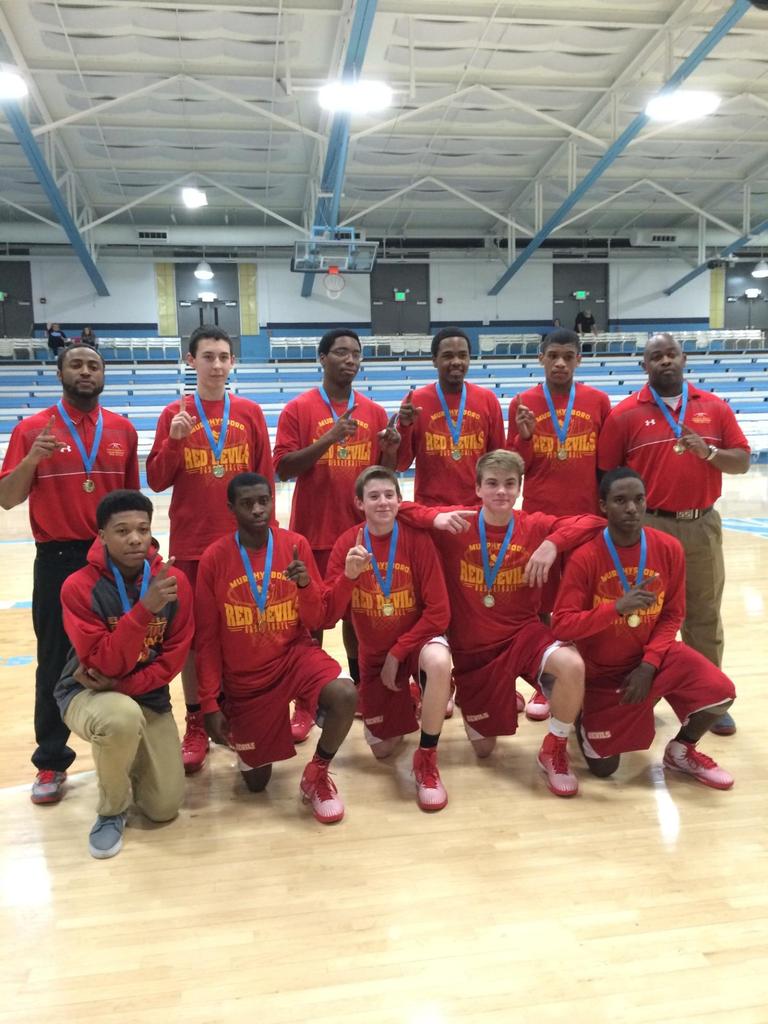 ProudRedDevils's tweet image. 2014-15 MHS Red Devils Frosh Boys Basketball Team ~ Pinckneyville Trny Champions!