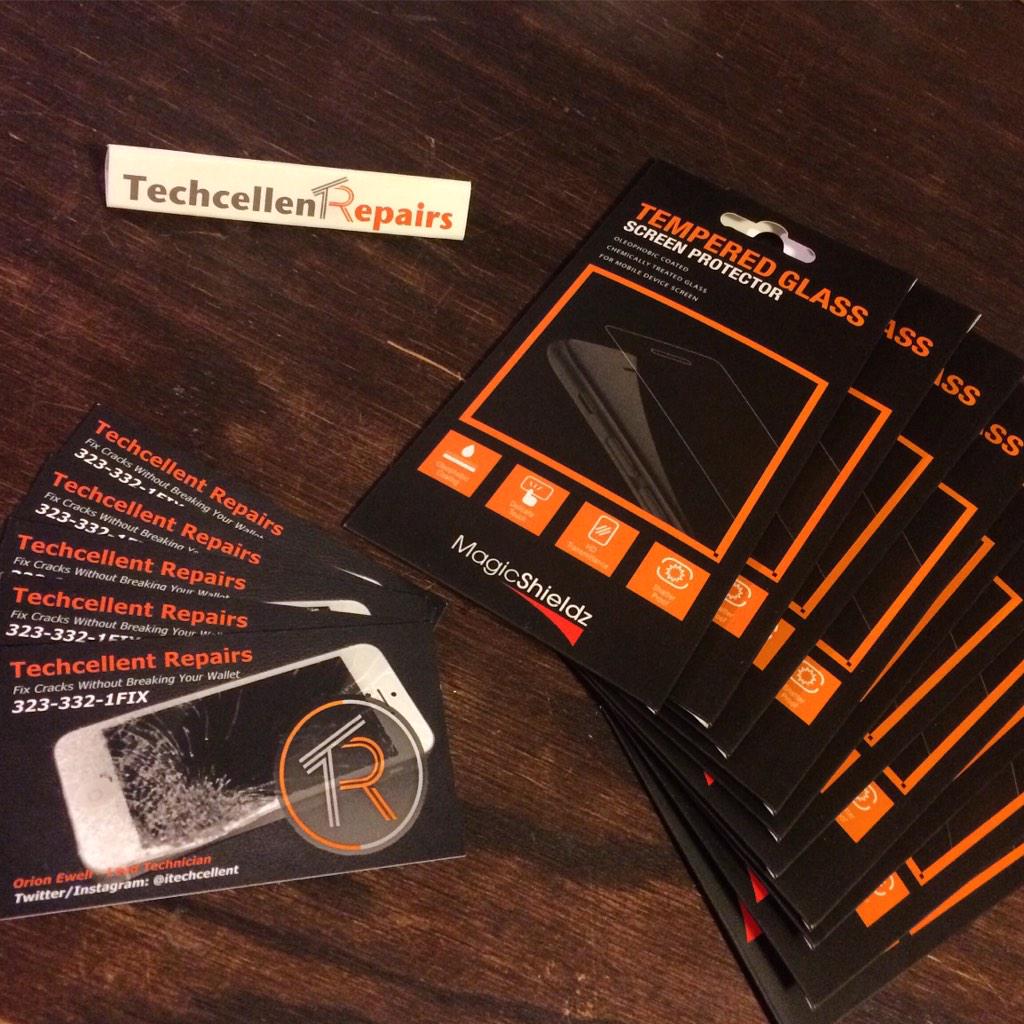 iTechcellent's tweet image. FREEE 📲 tempered glass screen protector w/ any model repair #MagicShield