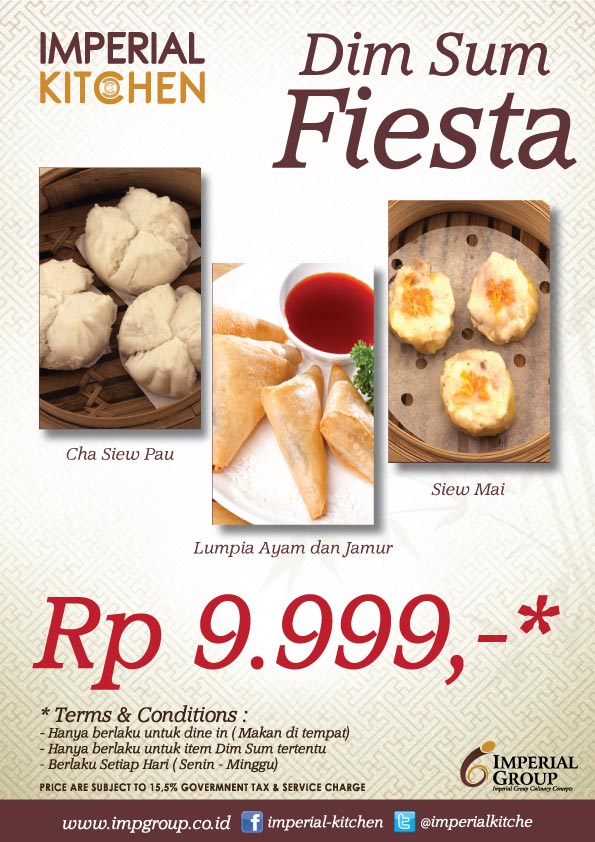 ImperialKitche's tweet photo. Rp9.999,-* for
ChaSiewPau/LumpiaAyamJamur/SiewMai
#DimSumFiesta dine-in all @ImperialKitche
*T&C Applied
SO TASTY.. http://t.co/EgCCm1Y6fD