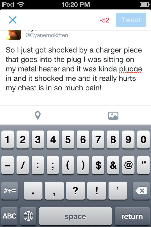Cyanemokitten's tweet photo. So yeah OWW😑😩😫😖 http://t.co/zSVbYzxv3v