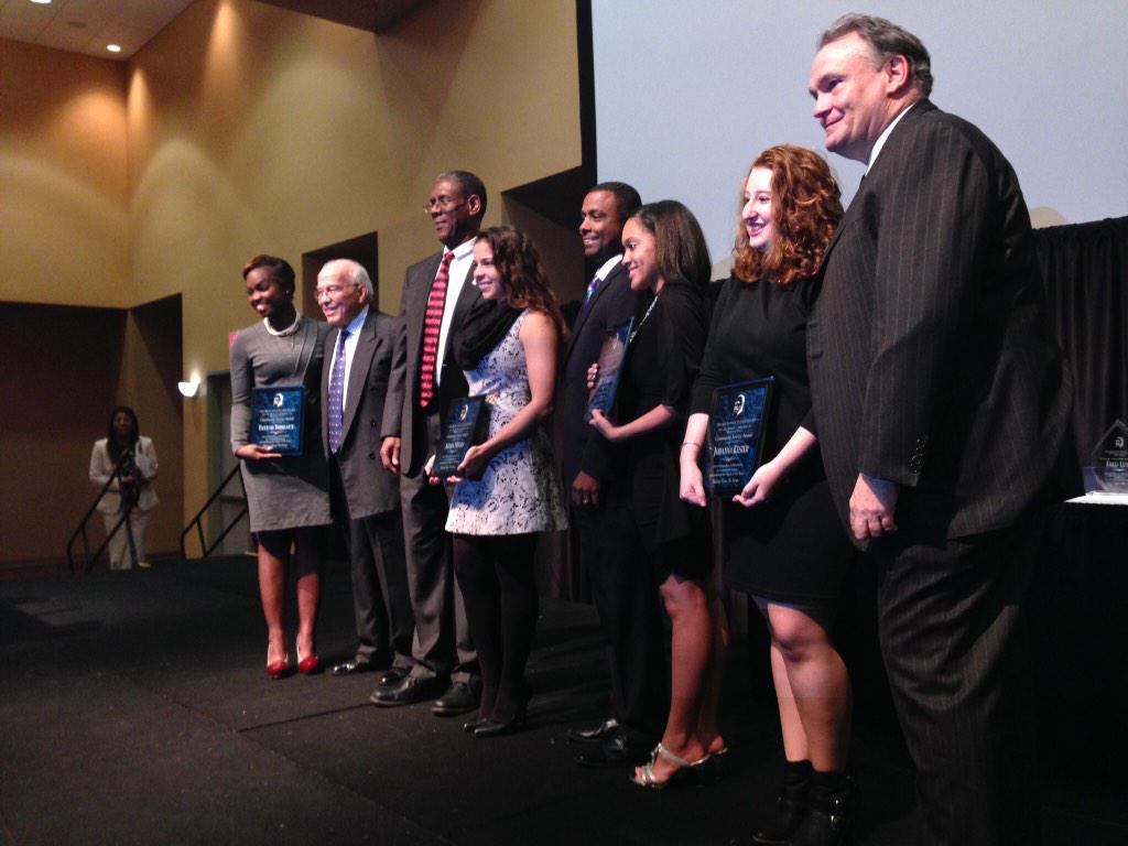 TUFitts's tweet photo. Joined friends @XULAindex @Loyola_NOLA &amp; @du1869 for #MLKweek4peace convocation awards &amp; speaker @MichaelSkolnik http://t.co/fHzmuCD1H1