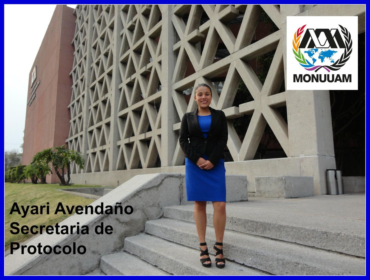 Monuuam's tweet photo. Ayari Avendaño Estrada - Secretaria de Protocolo MONUUAM 2015 http://t.co/jFQKNYHUss