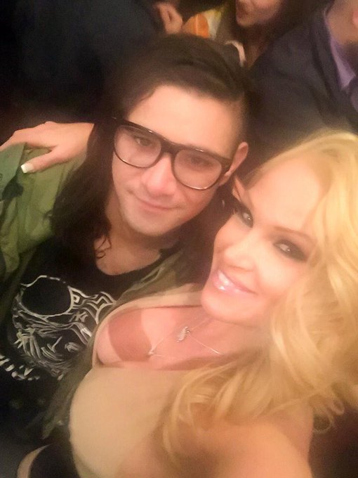 Such a Fun Nite Last Thurs celebrating @Skrillex BDAY! W/@Corey_Feldman @CourtneyAnne12 &amp; @CoreysAngels<a class="tags" target="_blank" title="On Twitter" href="/?out=eyJ0eXAiOiJKV1QiLCJhbGciOiJIUzUxMiJ9.eyJpYXQiOjE3MjM1MDQ4MTgsImlzcyI6InR3cG9ybnN0YXJzLmNvbSIsIm5iZiI6MTcyMzUwNDgxOCwiZXhwIjoxNzU1MDQwODE4LCJyZWRpcmVjdF91cmwiOiJodHRwczovL3R3aXR0ZXIuY29tL1NrcmlsbGV4In0.HBiI7UehAtnWcs7NYbVI6-VD3JYxaR9RQXZV39VVO1r1Za0Xc5reYweJz6IqTmsvCJc28OCiDRXbr4d3Tpp8YA">@Skrillex</a><a href="/tag/staytuned"class="tags"><span>#staytuned</span></a><a href="/tag/lightscameraaction"class="tags"><span>#lightscameraaction</span></a><a href="/tag/nostruggle"class="tags"><span>#nostruggle</span></a><a href="/tag/t"class="tags"><span>#t</span></a>