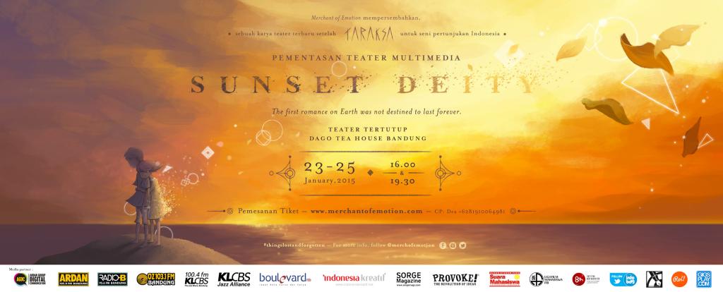 #Mengabarkeun ada "SunsetDeity",Pementasan Teater Multimedia EPIK dr <a href="/MerchofEmotion/">MoE</a> jam 16.00&amp;19.30 <a href="/dagoteahouse/">Dago Tea House</a>