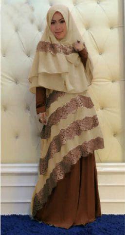 MoeslimStore's tweet image. (READY STOK) LUSIANA BROWN | Gamis Syari Berfuring, Rendanya Mewah sis :* .. Mau? kontak CS kami yah 51896B5E