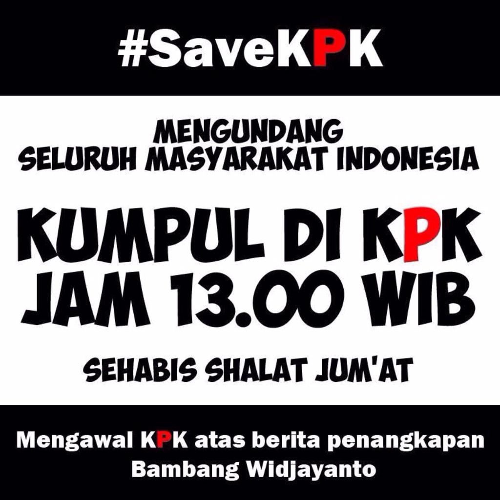 RT <a href="/AdibHidayat/">Adib Hidayat</a> Retweet &amp; Mari Hadir! #SaveKPK