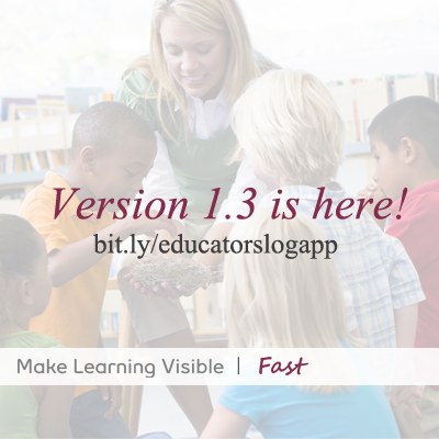 educatorsLog's tweet photo. We're happy to announce that educatorsLog 1.3 is ready for purchase in the App store! http://t.co/hy2Wb6iZ8D http://t.co/BDCKlxmfqY