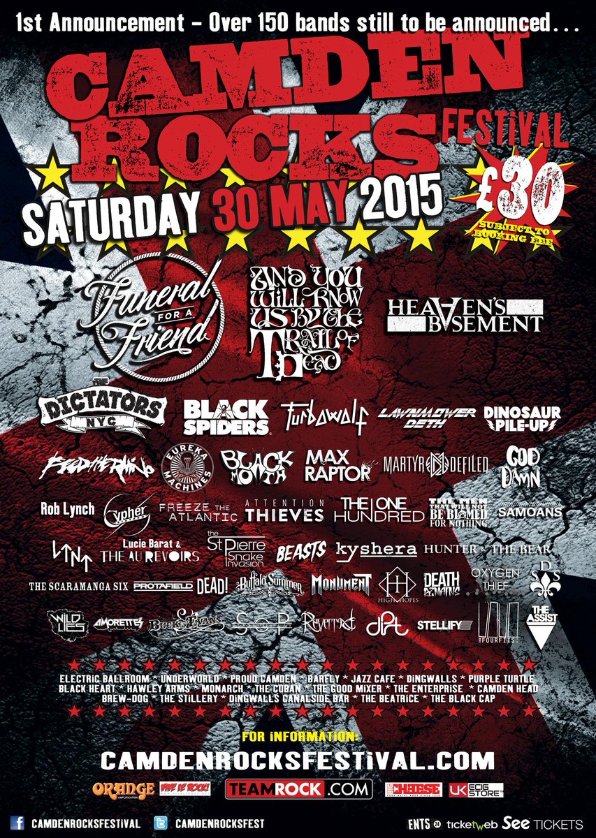 The Underworld (@theunderworld) on Twitter photo <a href="/Aaron1998hill/">Umm..Well..Yeah..</a> - <a href="/CamdenRocksFest/">Camden Rocks Fest</a> have announced the first 40 bands for 2015!! Info at > po.st/CRFfb <a href="/Aaron1998hill/">Umm..Well..Yeah..</a> - <a href="/CamdenRocksFest/">Camden Rocks Fest</a> have announced the first 40 bands for 2015!! Info at > po.st/CRFfb