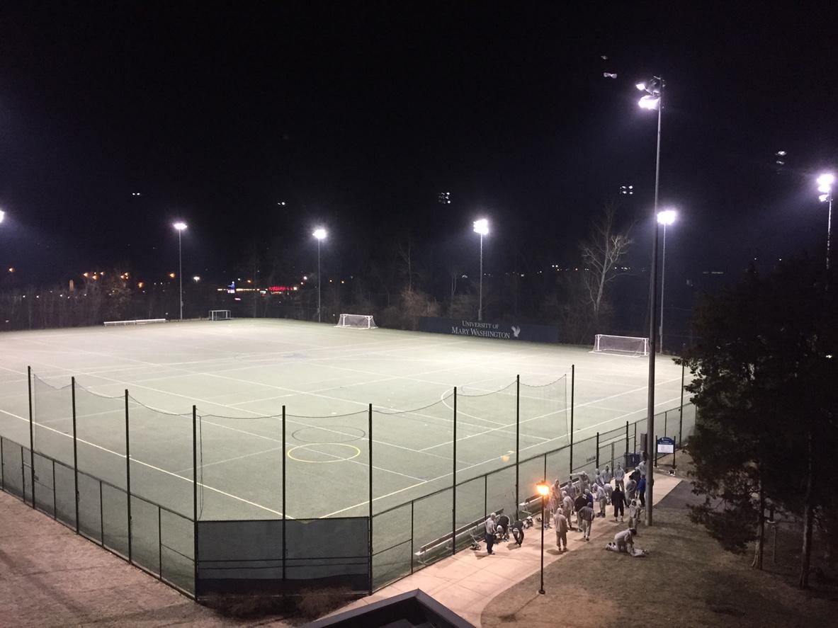 UMW_Lax's tweet image. When Coach told us we'd be playing under the lights on Friday, this isn't what we had in mind. #6amRun