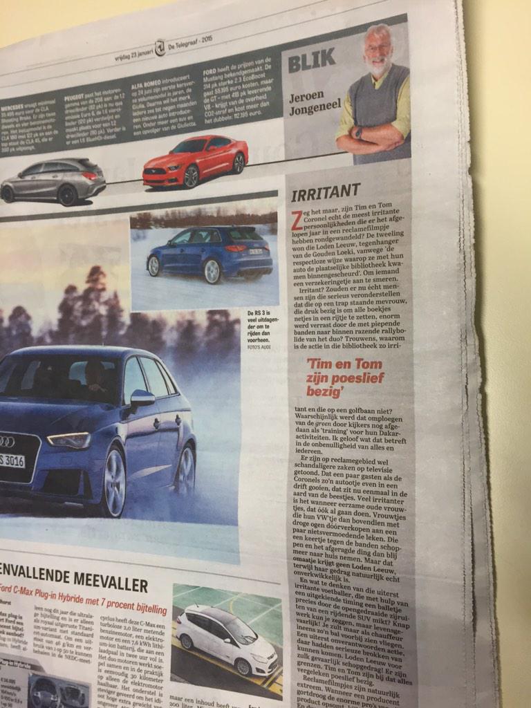 TimCoronel's tweet photo. Poeslief of irritant?
Leuk stukje v @jeroenjongeneel @telegraaf over @AllsecurNL reclame en ja wij zijn er blij mee 😜 http://t.co/dQtkomKKfA