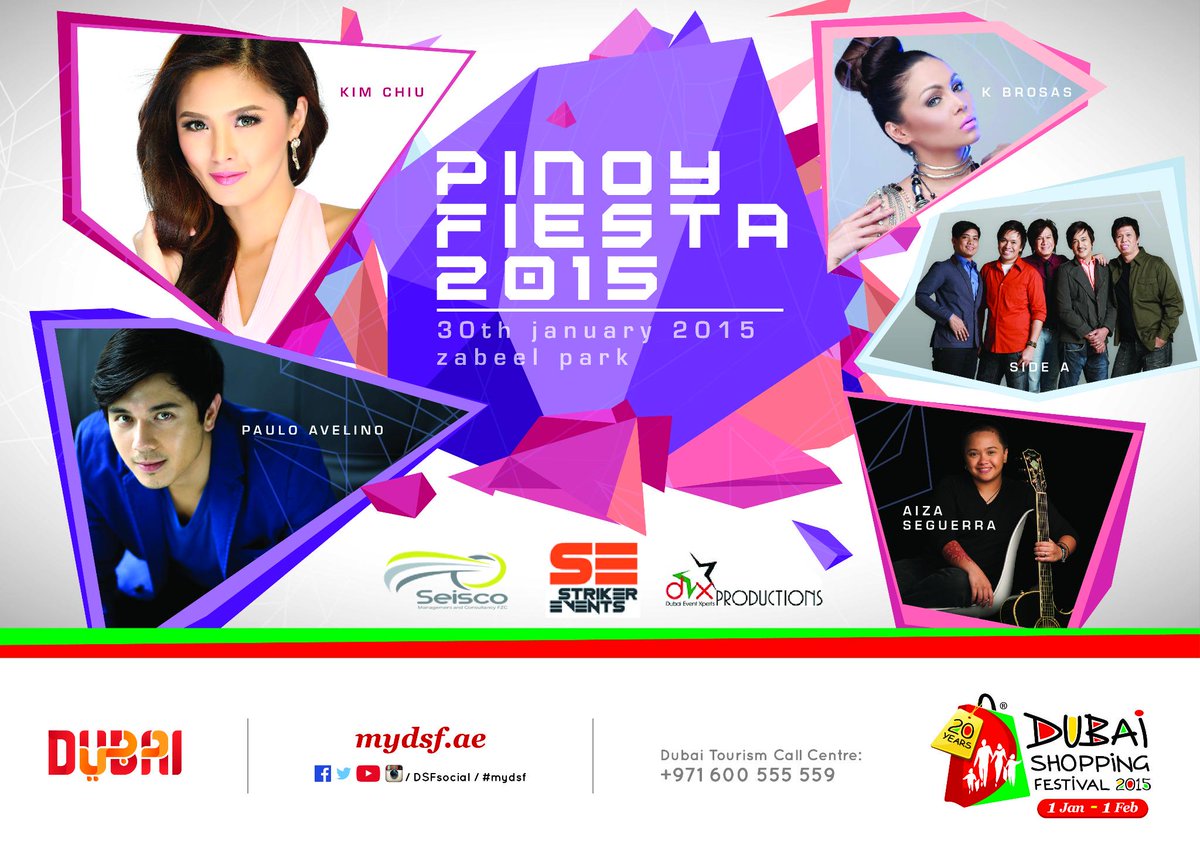 mepauloavelino's tweet photo. Only a week to go until the Pinoy Fiesta 2015 in Dubai!  Who's excited? @DSFSocial #MyDSF http://t.co/fNfdxX42wF http://t.co/0WFUaEQzxG