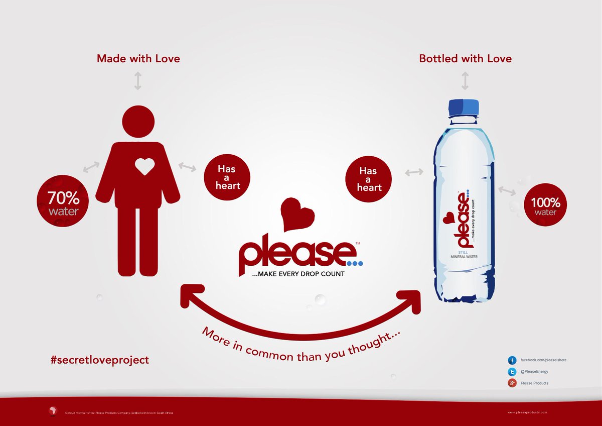 pleasegoglobal's tweet photo. #Please...#MineralWater #MakeEveryDropCount #MoreinCommonThanYouThought #WeAllHaveSomethingInCommon http://t.co/C7XcZls1Oe