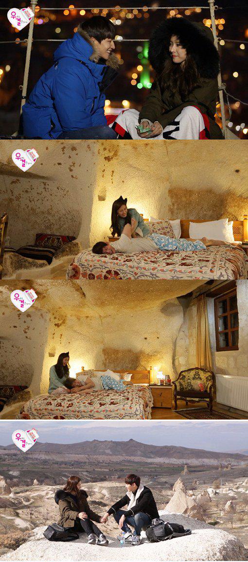 allkpop's tweet photo. Song Jae Rim and Kim So Eun have a wrestling match in preview cuts for 'We Got Married' http://t.co/wT0NHHluYq http://t.co/91SIjd4yED