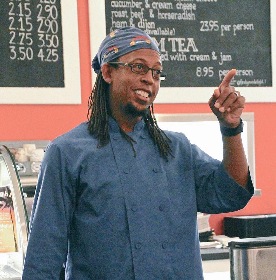 ShopsOnIvanhoe's tweet photo. Chef Rasta is back at Mary's English Kitchen for Caribbean night! Make your reservations for Saturday! @MEKLaJolla http://t.co/ai4ilUMClR