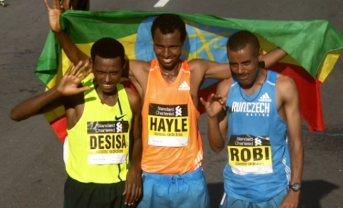 RedDirtReport's tweet photo. Congrats to Deribe Robi on a 3rd place finish in 2015 #DubaiMarathon. --- D. (IAC) #TeamAdidas #boost CC @RunCzech http://t.co/uwTdXJkG06