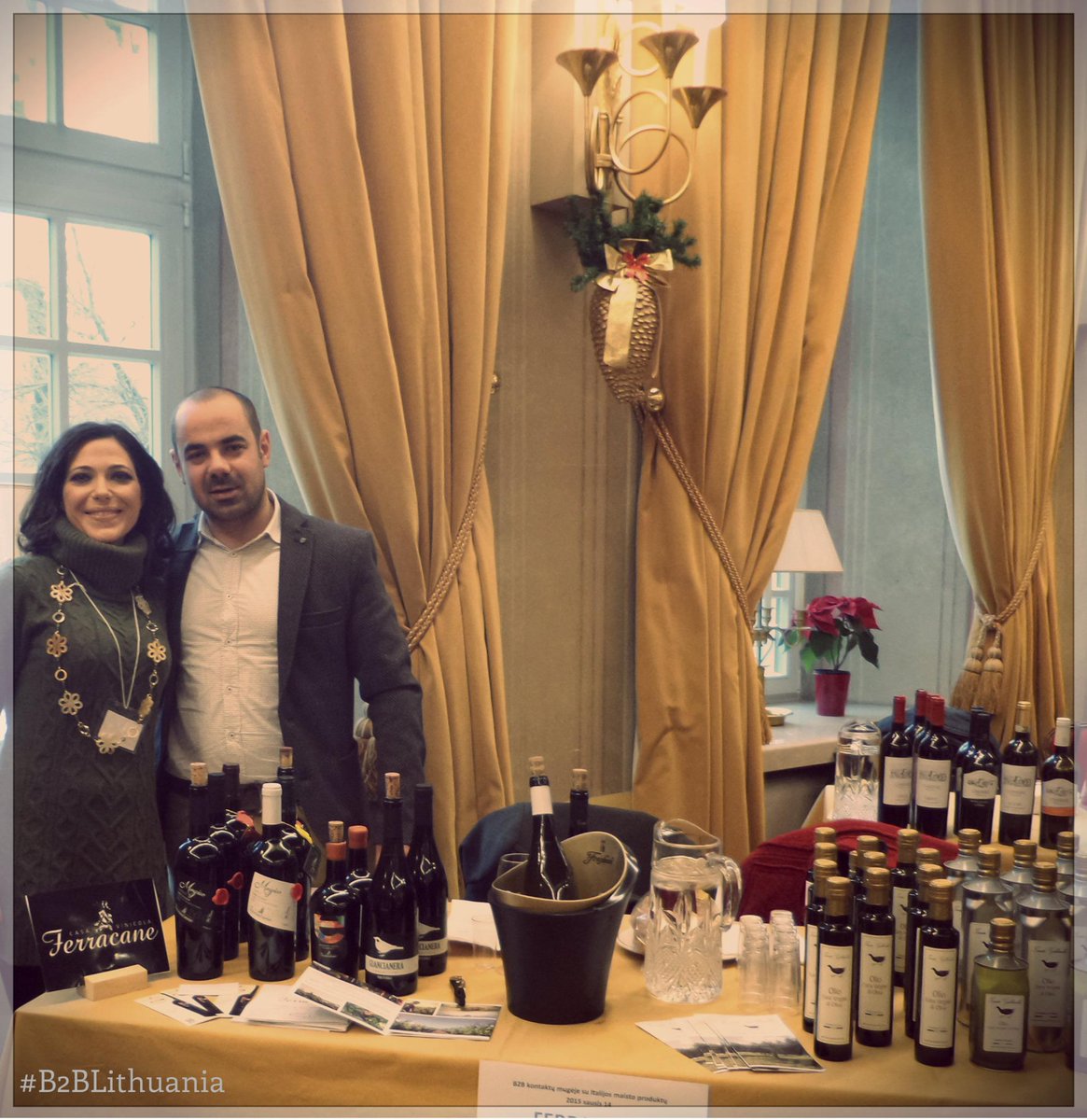 fcamerlengo's tweet photo. With @Ferracane_wines in #Vilnius to promote great wines from Sicily ;) !
 #B2BLithuania @StriveMktg http://t.co/CSJg5x3X2L