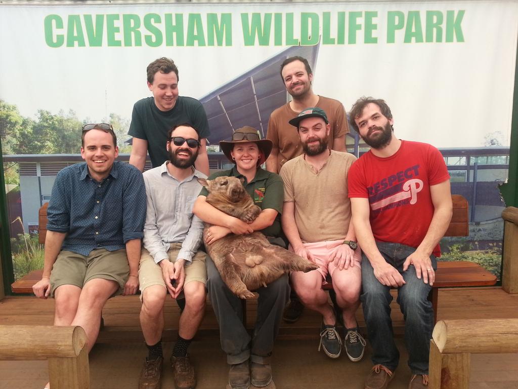 mewithoutYou's tweet photo. Because we had to #yolo #wombat http://t.co/jNURB6C7i1