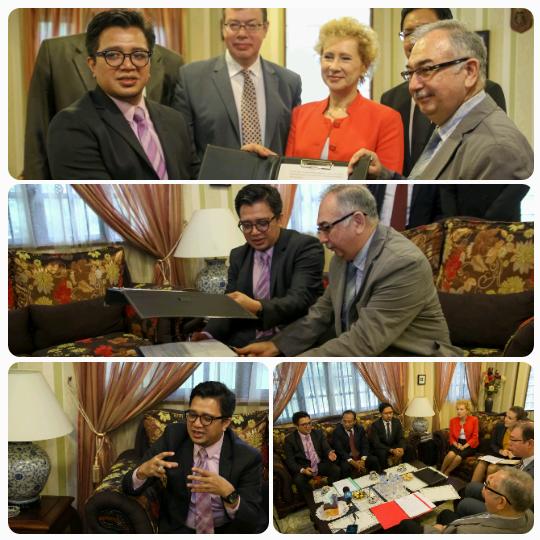 MoU Signing Ceremony between Federal Research Centre of Russia &amp; Yayasan Kanser Malaysia <a href="/FaridaMohdAli/">Farida Ali</a> <a href="/DGHisham/">Noor Hisham Abdullah</a>