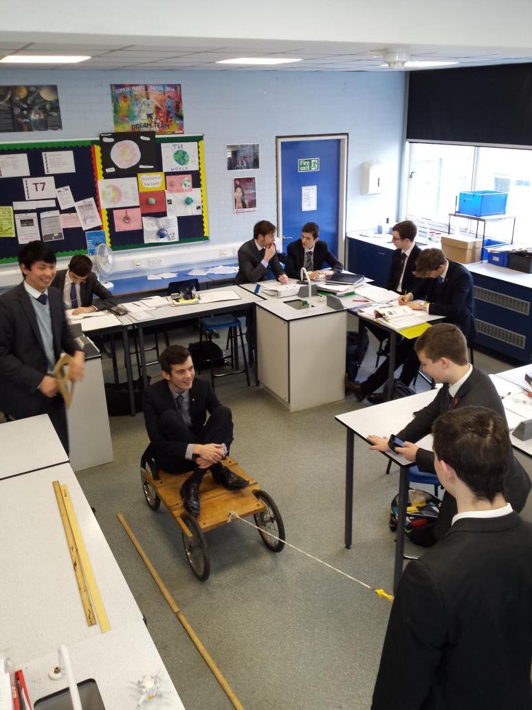 OPGSPhysics's tweet photo. Exercising our brains, can you calculate the mass of the system without scales?#physics http://t.co/PL36LQ3mu9