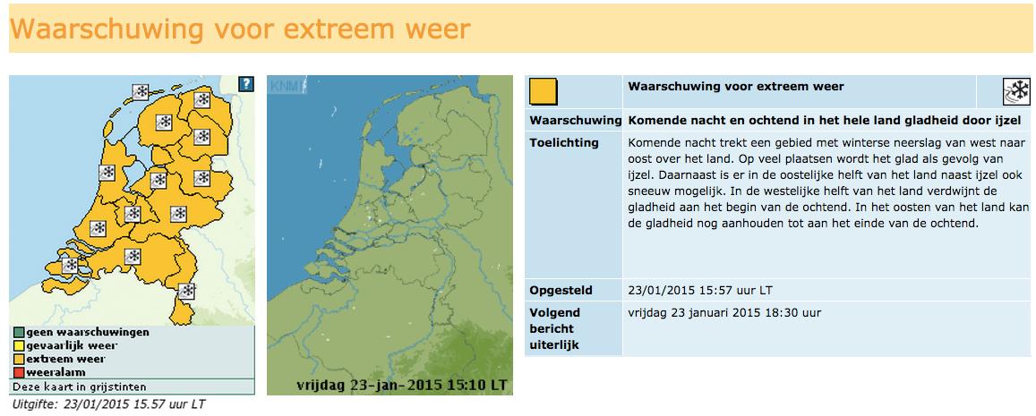 helgavanleur's tweet photo. Opschaling naar #weercode #oranje: waarschuwing extreem weer #ijzel door @KNMI Meer: http://t.co/l249n7QAMU http://t.co/OYUMmfB83T
