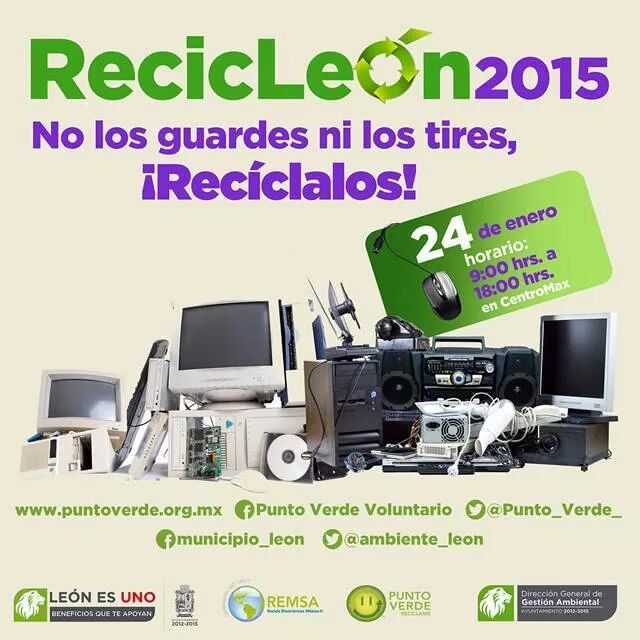 BetyManrique's tweet photo. Los aparatos electrónicos, pilas y cargadores tienen componentes altamente contaminantes. Mañana es el #Recicleon http://t.co/V1KzjNFY5f