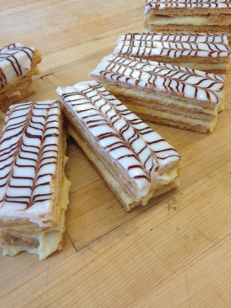 #Napoleon slices available in the @RRC_CulEx this afternoon!! #puffPastry #VanillaPastryCream #Fondant @RRC