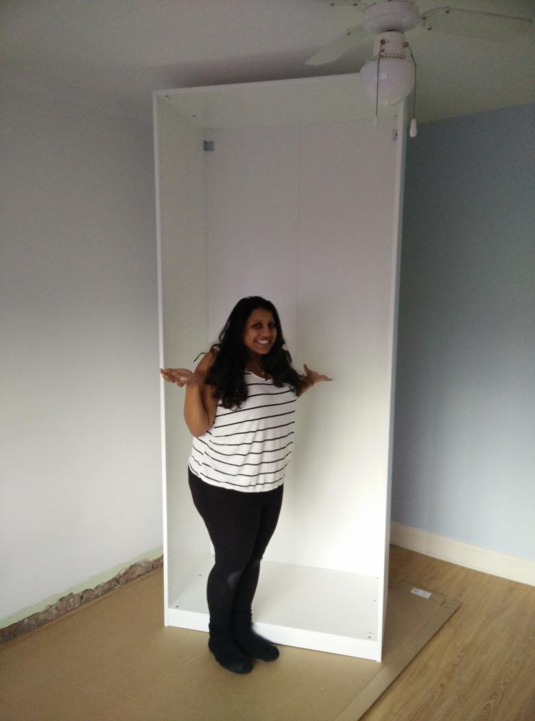 Our new wardrobes are huge!