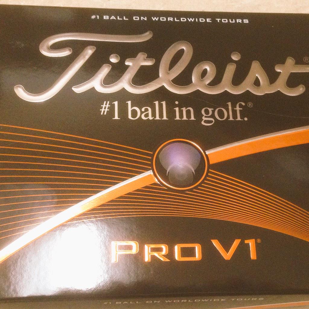 SalzmanTrevor's tweet photo. Just got these in the mail today! Can't wait to test them! Thanks @Titleist! #newprov1 http://t.co/zhnSwyuuLn