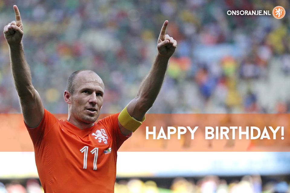 HAPPY BIRTHDAY ARJEN ROBBEN!!! 